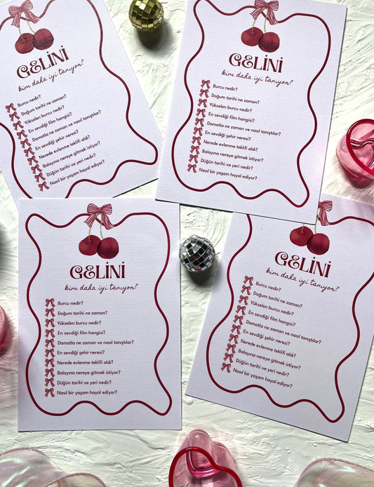 Bekarlığa veda coquette 4'lü oyun seti