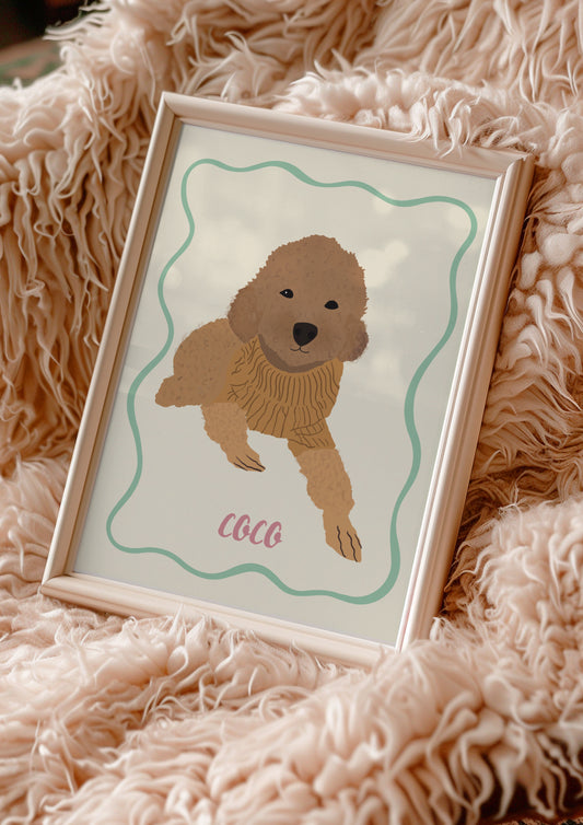 Dalga Kenarlı Evcil Hayvan Posteri