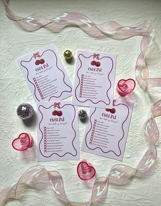 Bekarlığa veda coquette 4'lü oyun seti