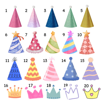 Kişiye özel fotoğraflı şapkalı model cupcake & pasta süsü - 10 adet