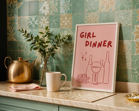 Girl Dinner Poster