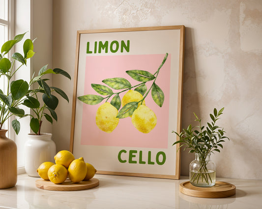 Limoncello Limon Temalı Poster